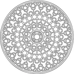 Desenhos Para Pintar e Colorir Mandalas - Imprimir Desenho 036