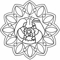 Mandala de natal 24