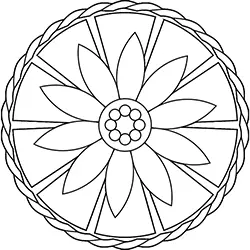 Mandala Para Colorir Grátis Modelo