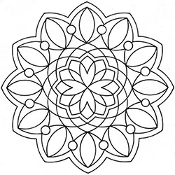 Desenhos de Mandala para colorir, jogos de pintar e imprimir