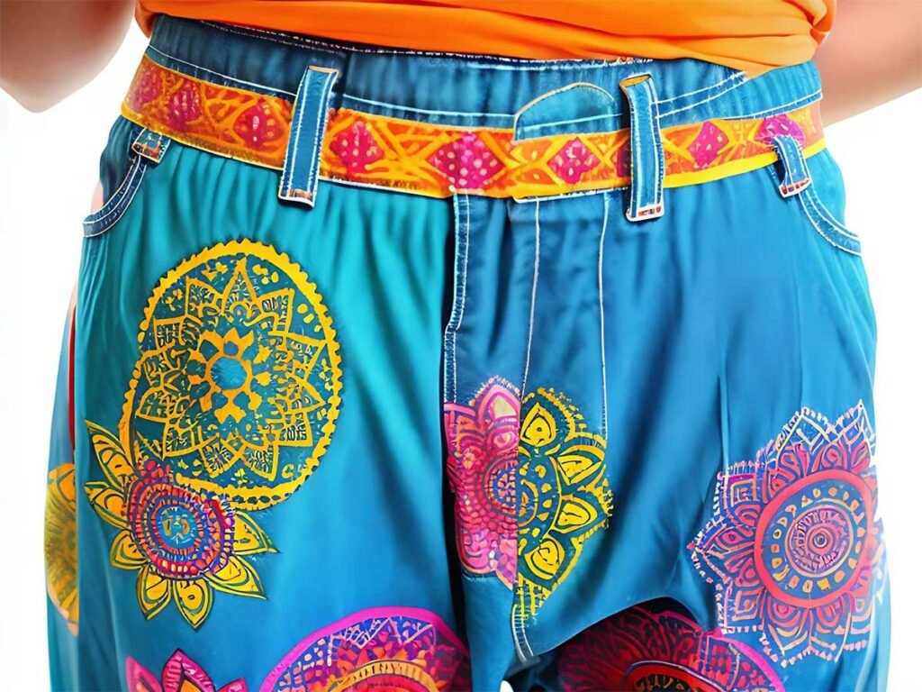 Calças de mandalas