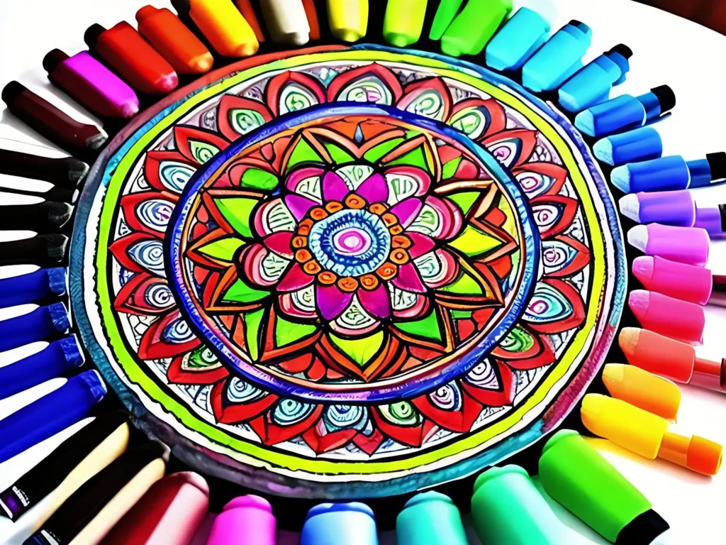 Como pintar mandalas com lápis de cor