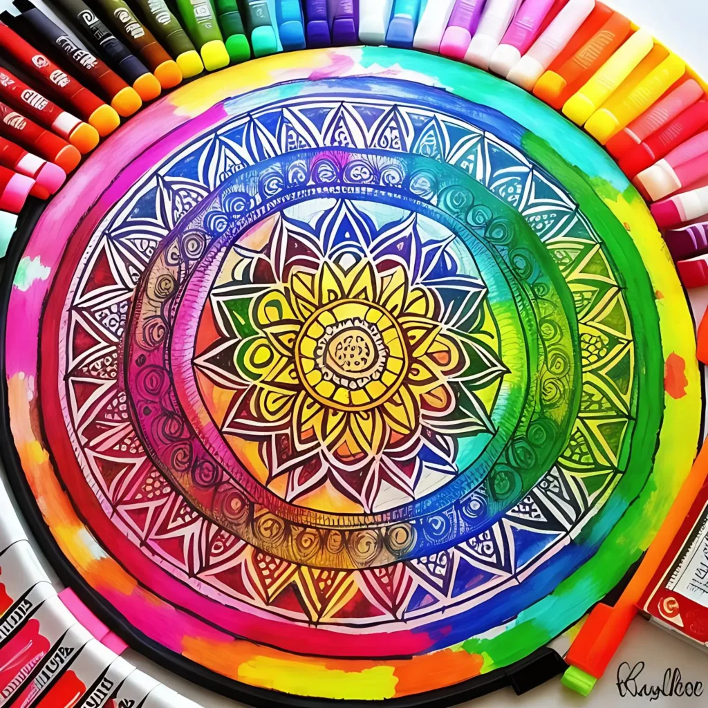 Lápis para colorir mandalas