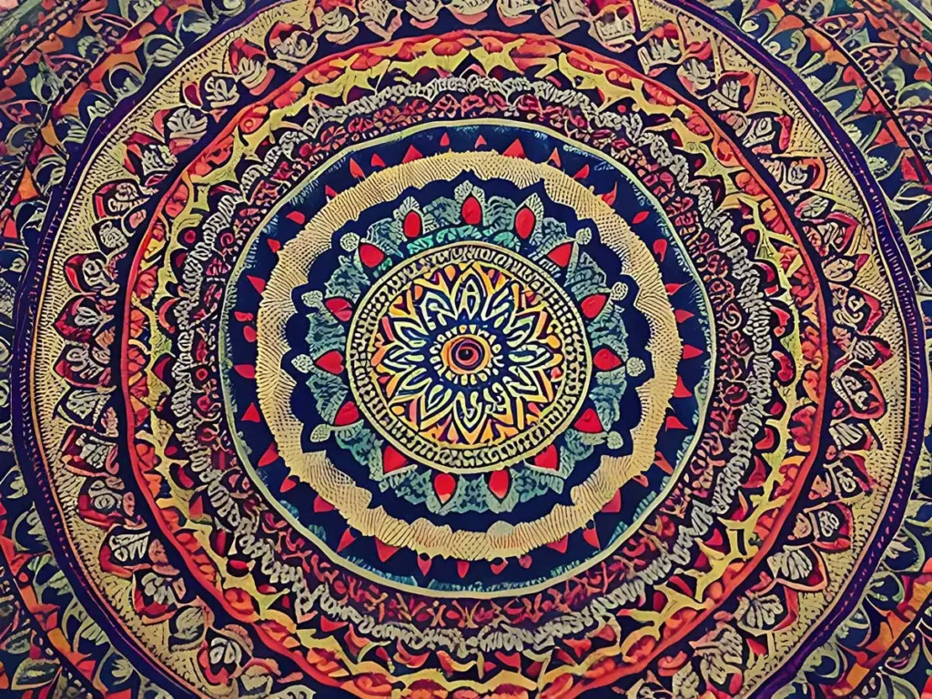 Tapeçaria de mandalas