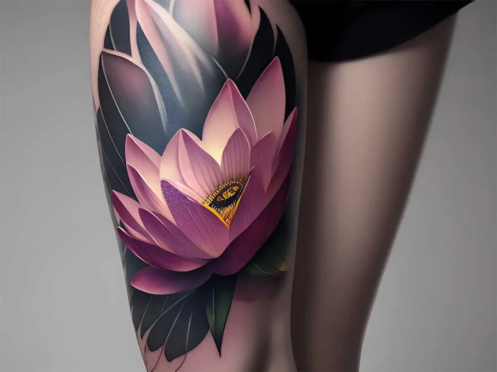Tatuagem flor de lotus