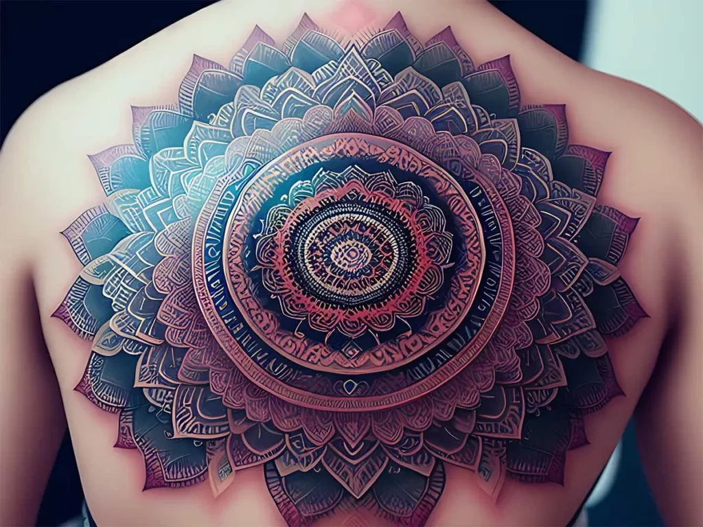 Um conjunto de tatuagens de mão hamsa.